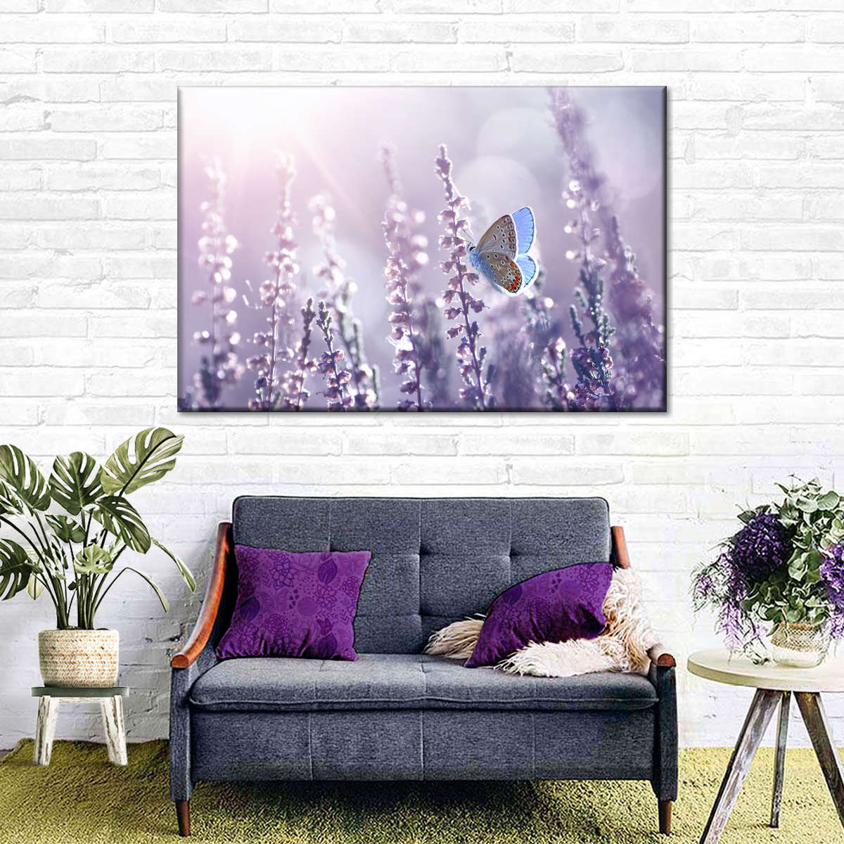 Lavender Flower Wall Art