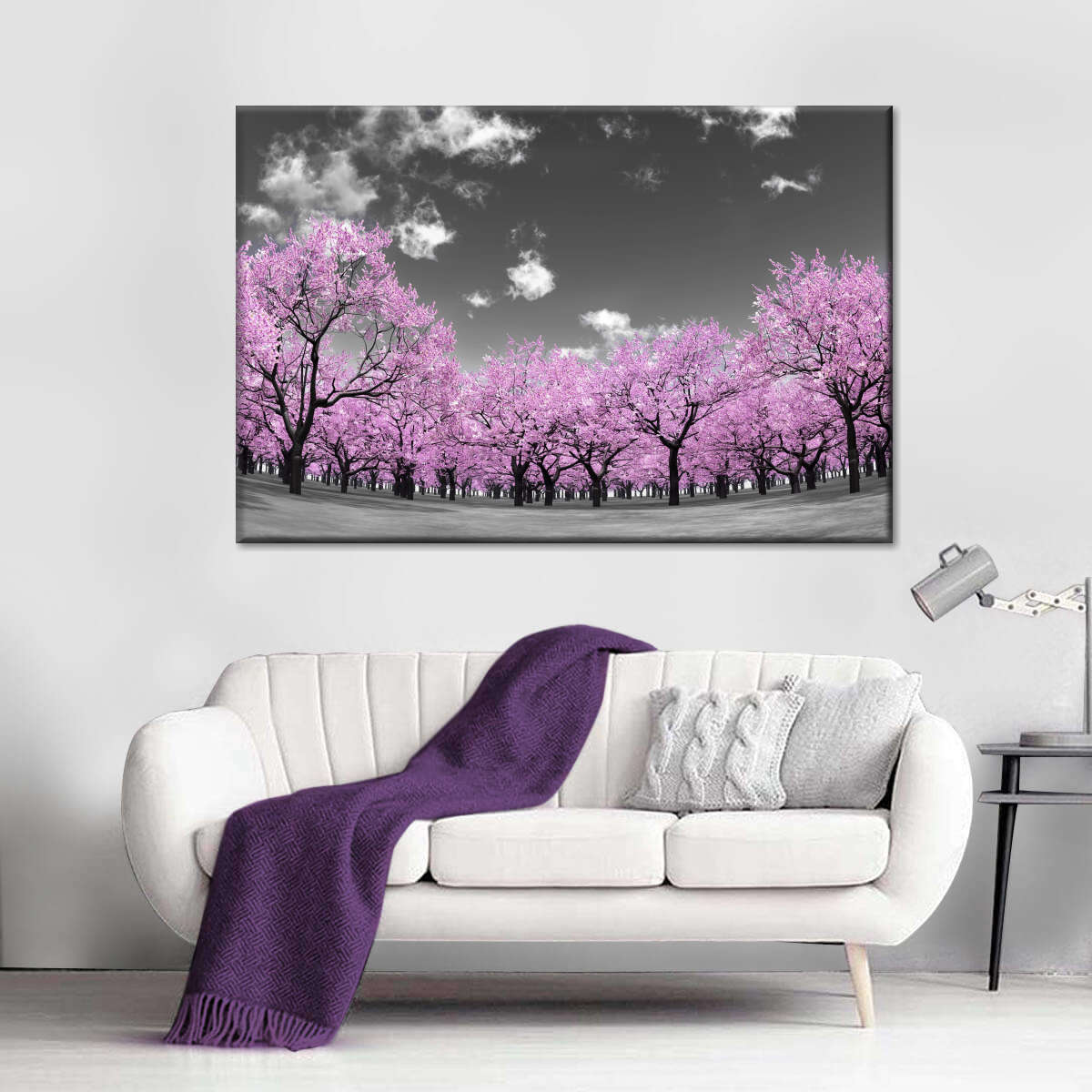 Pop Pink Forest Wall Art