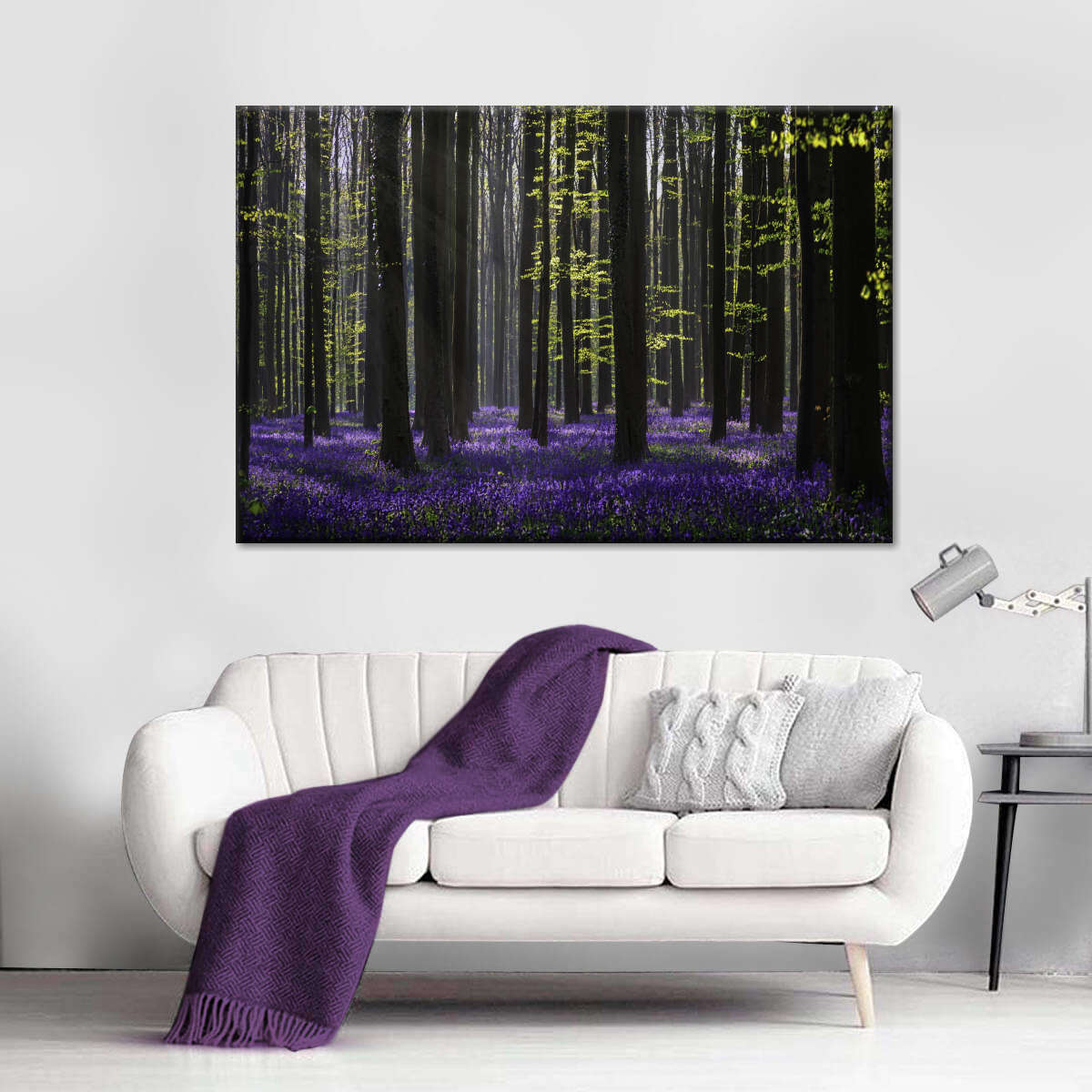 Lavender In The Forest Wall Art