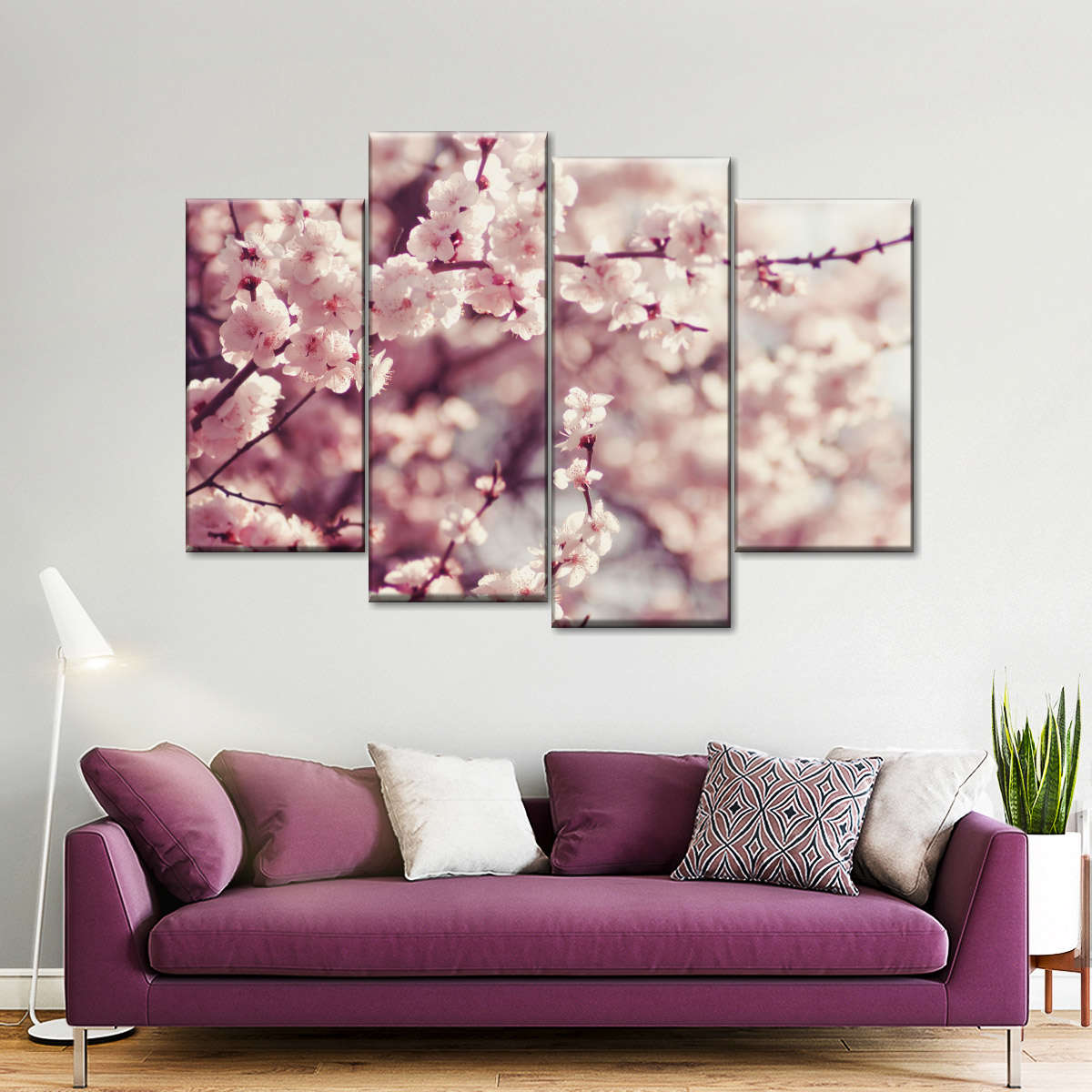 Delicate Cherry Blossoms Wall Art