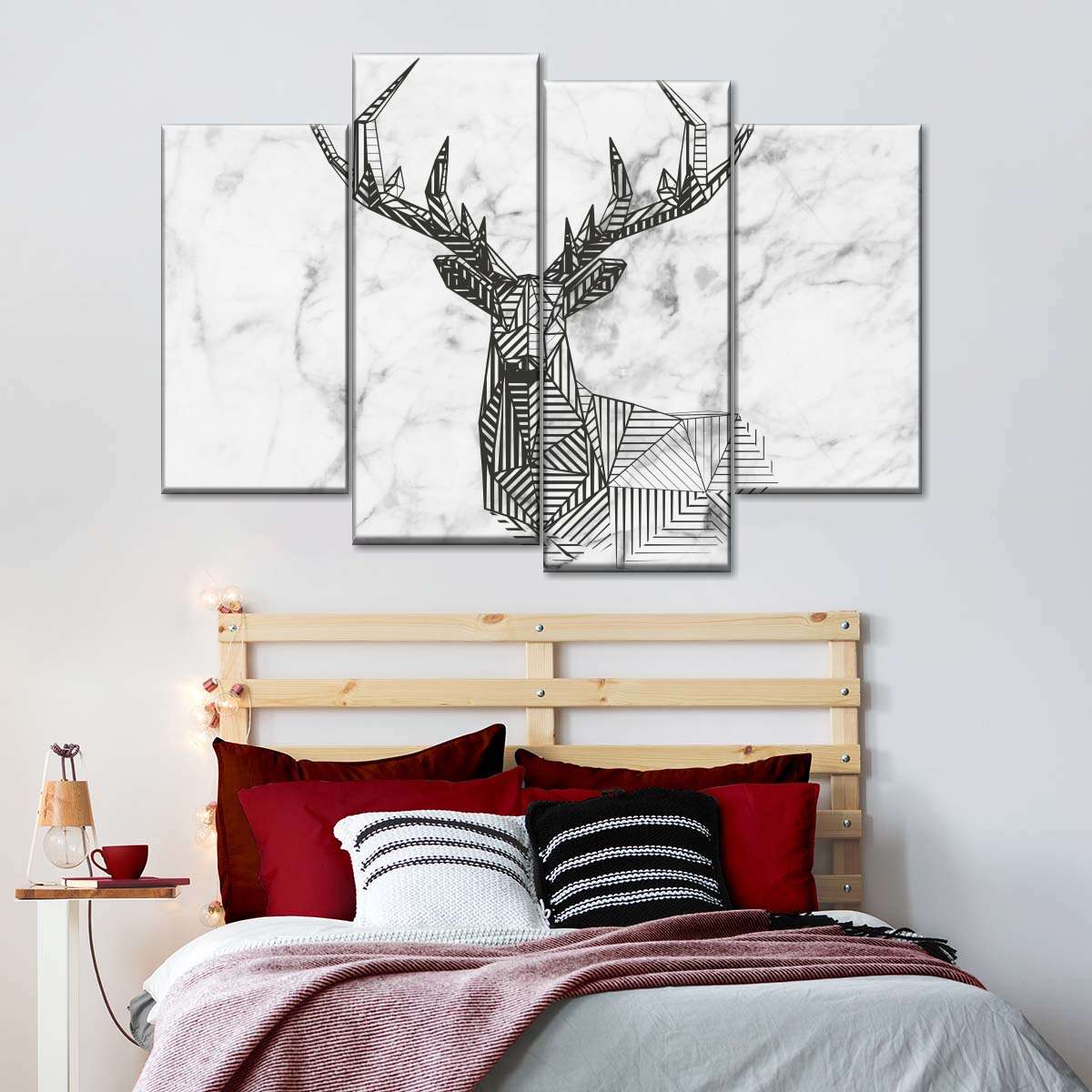 Geometric Stag Wall Art