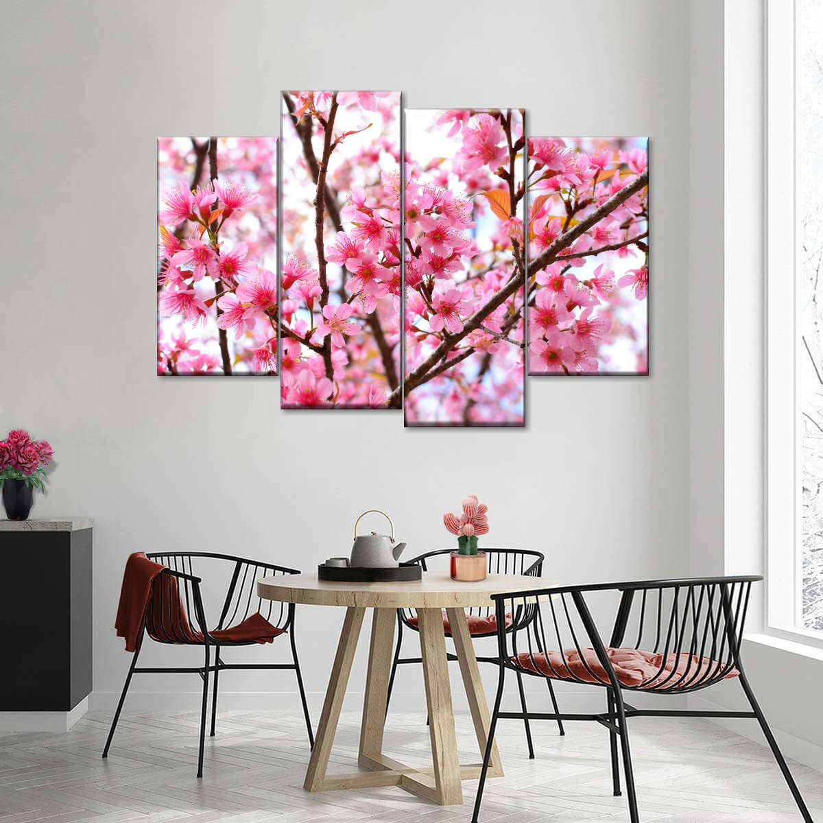 Oriental Cherry Blossom Wall Art