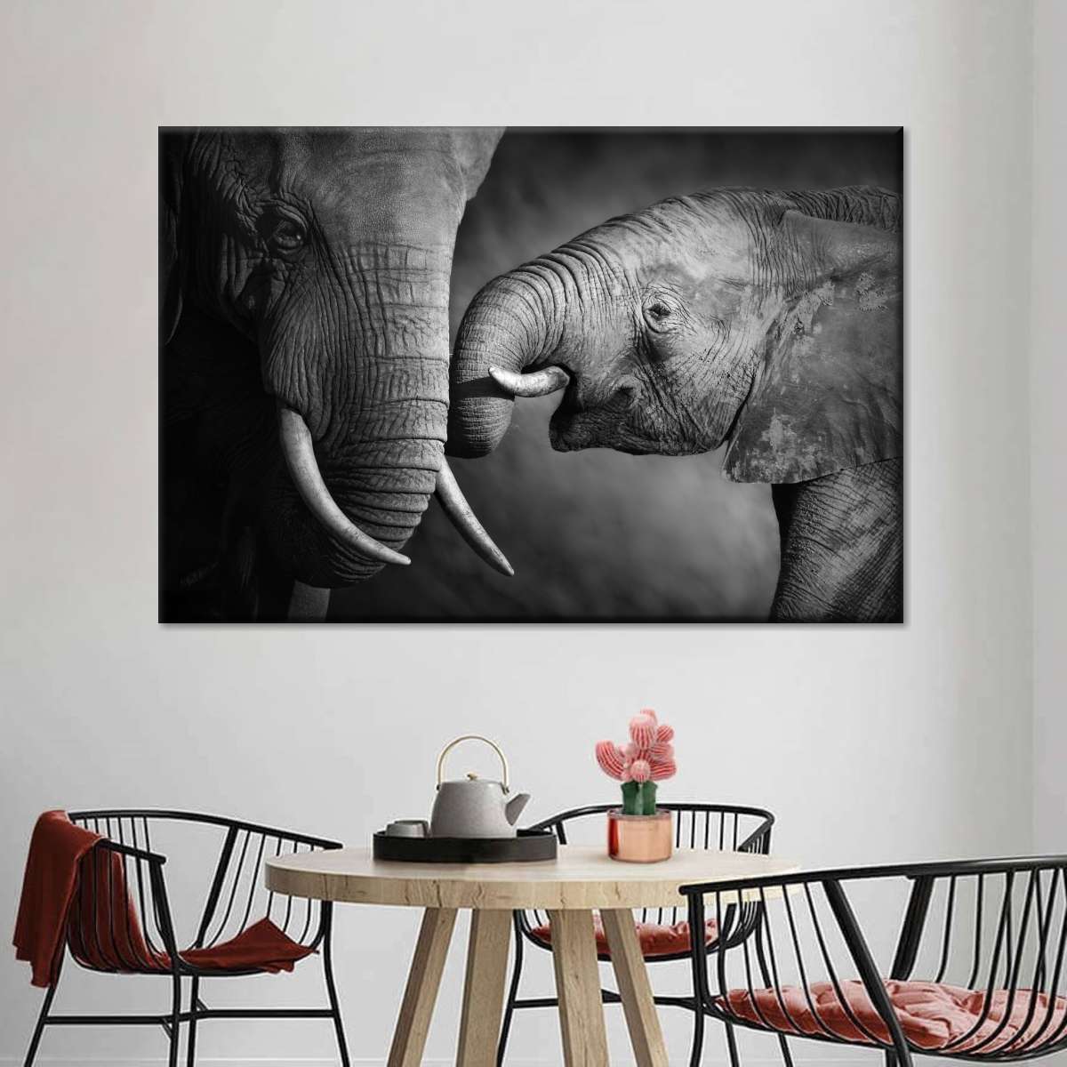 Elephant Affection Wall Art