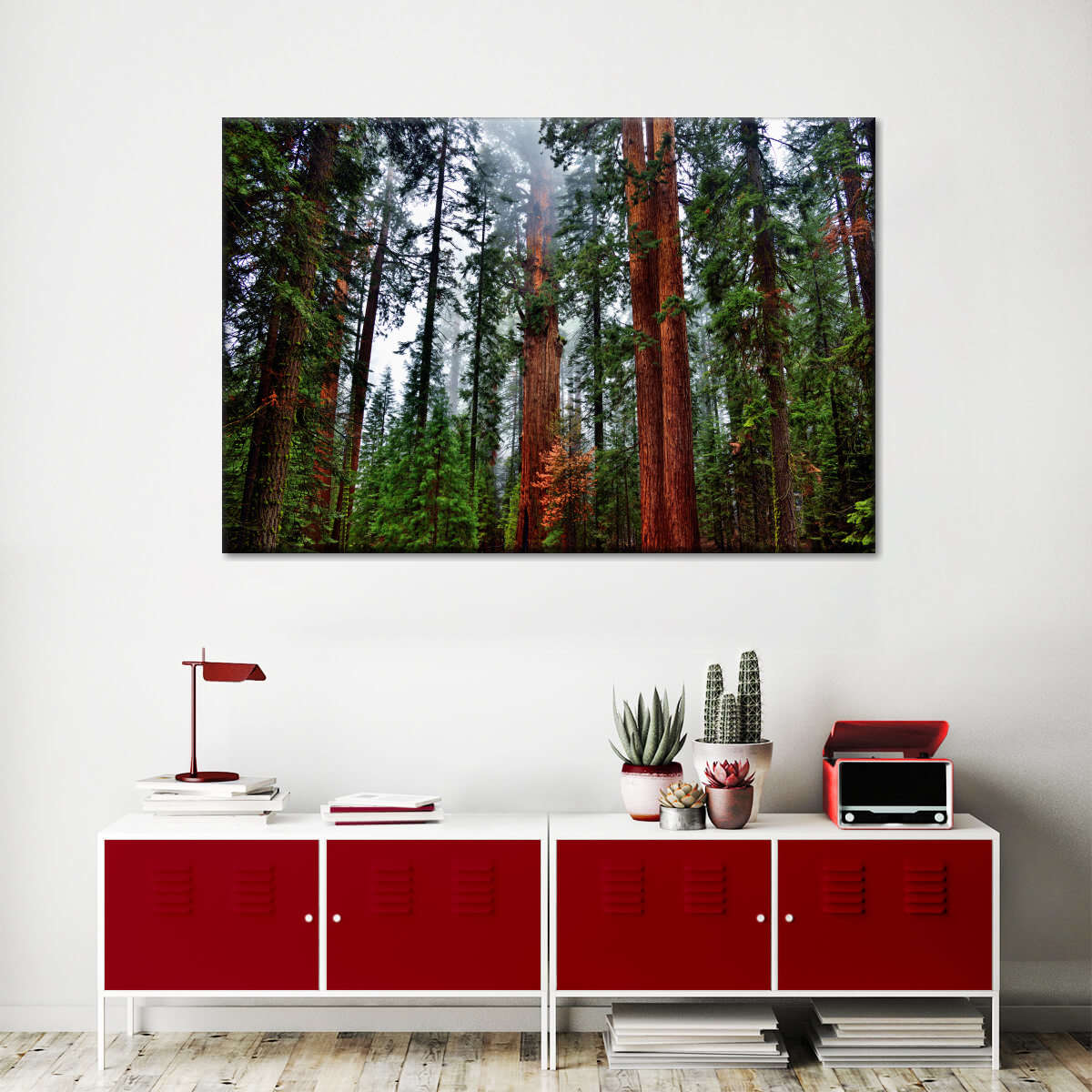 Vibrant Redwood Wall Art