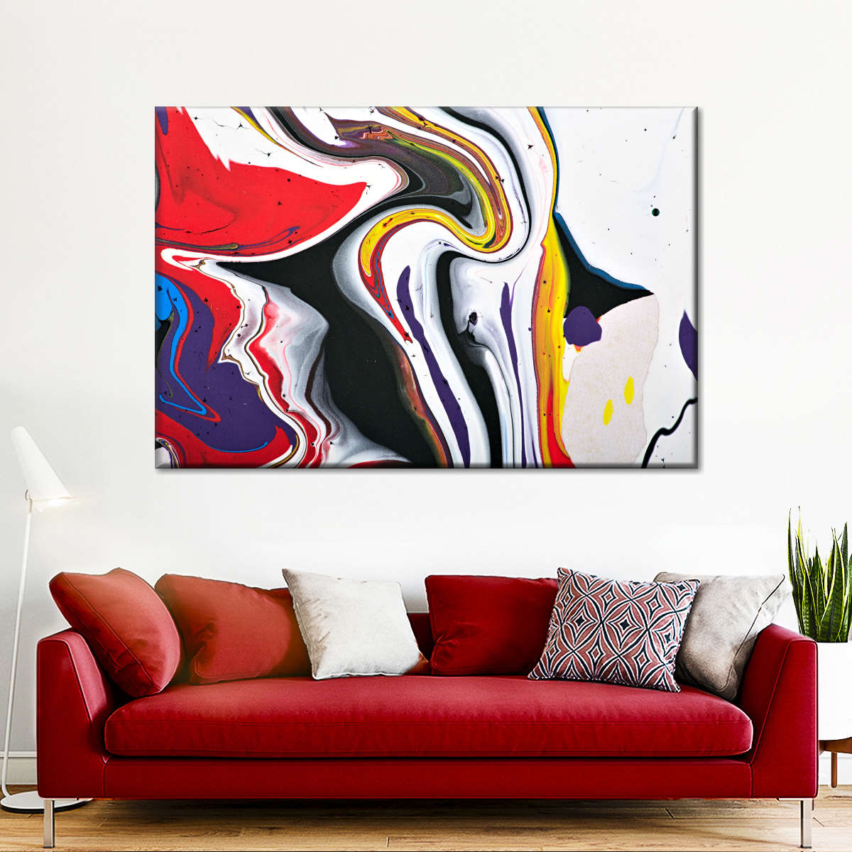 Abstract Swirls Wall Art