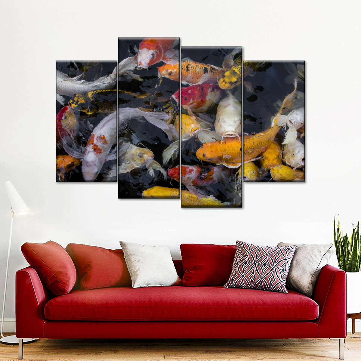 Abundant Koi Fish Wall Art