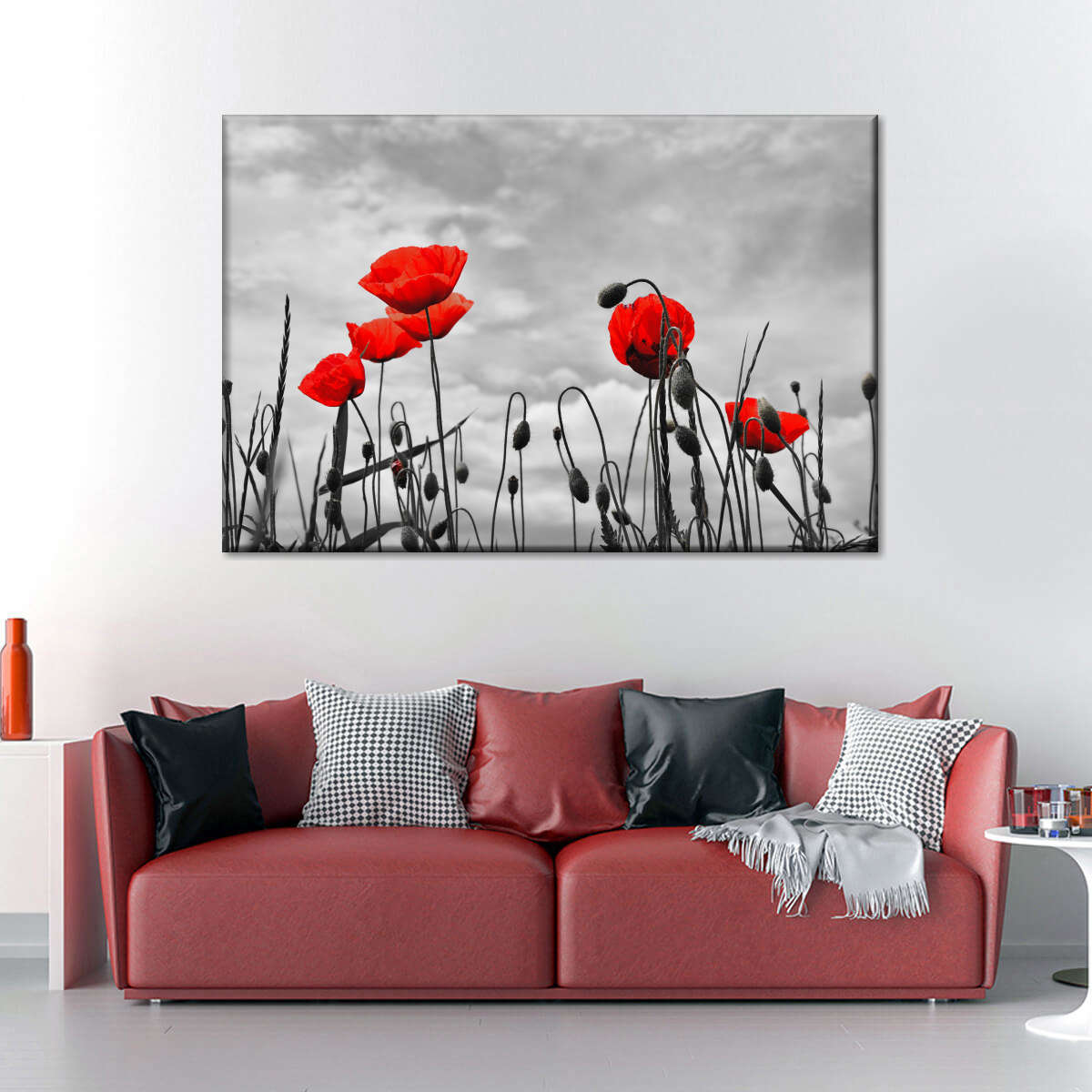 Pop Red Poppies Wall Art