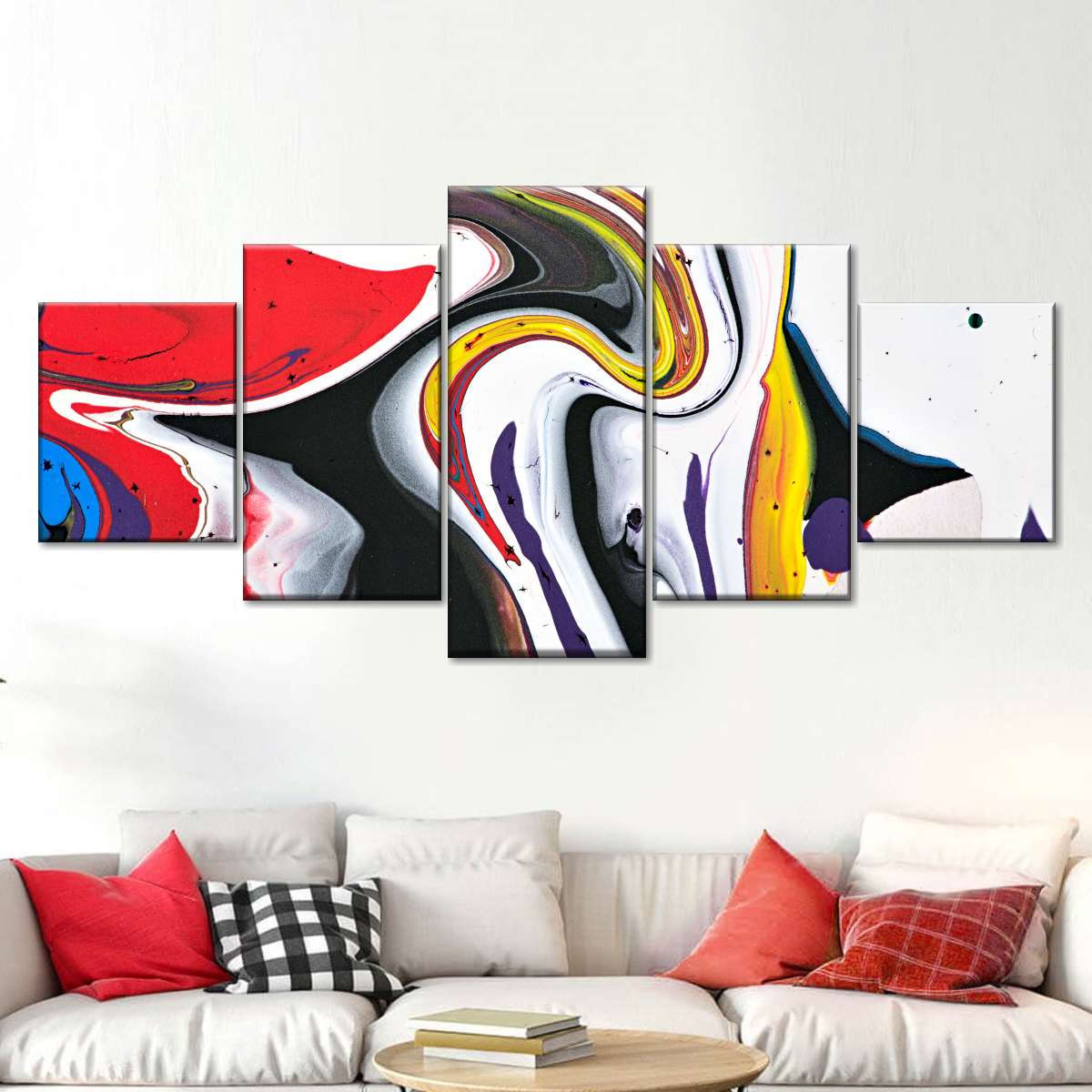 Abstract Swirls Wall Art