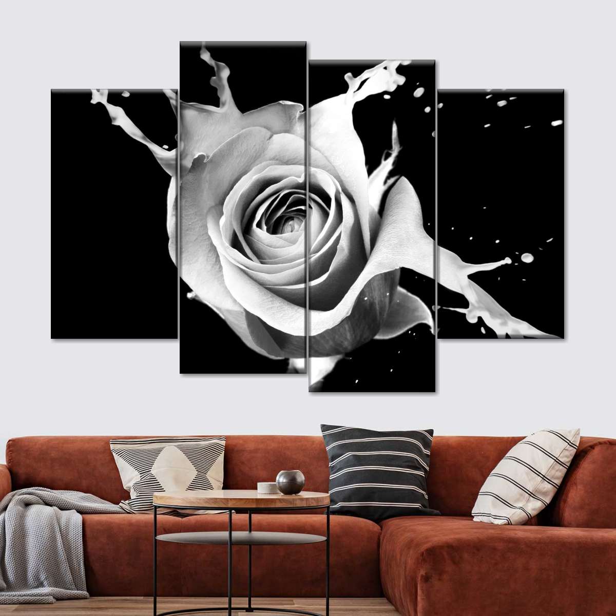 Rose Splash Wall Art