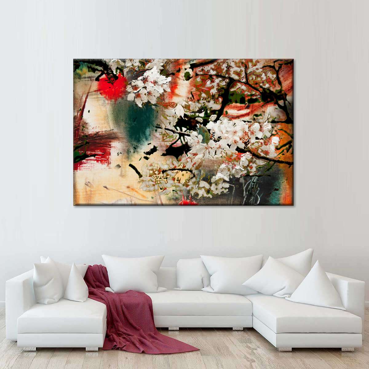 Japanese Flower Wall Art