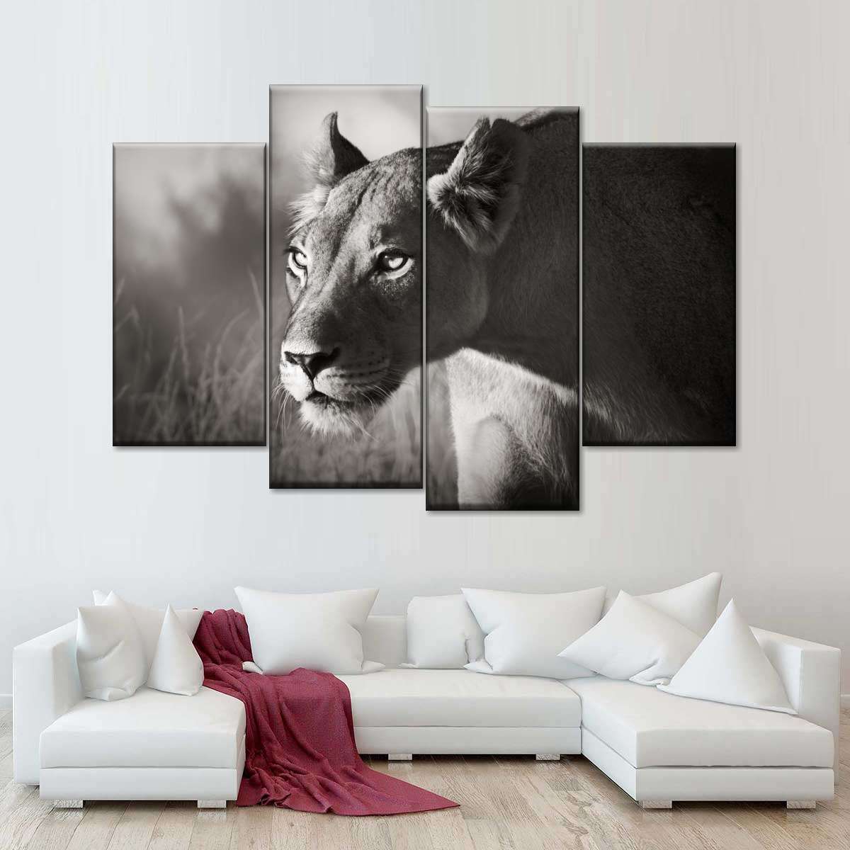 Stalking Lioness Wall Art