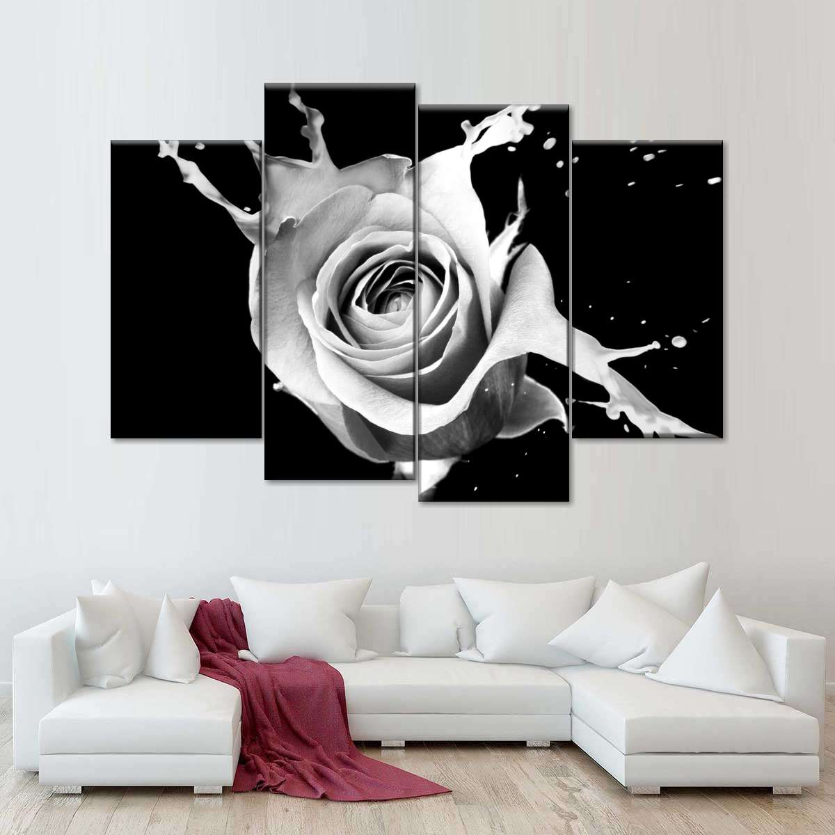 Rose Splash Wall Art