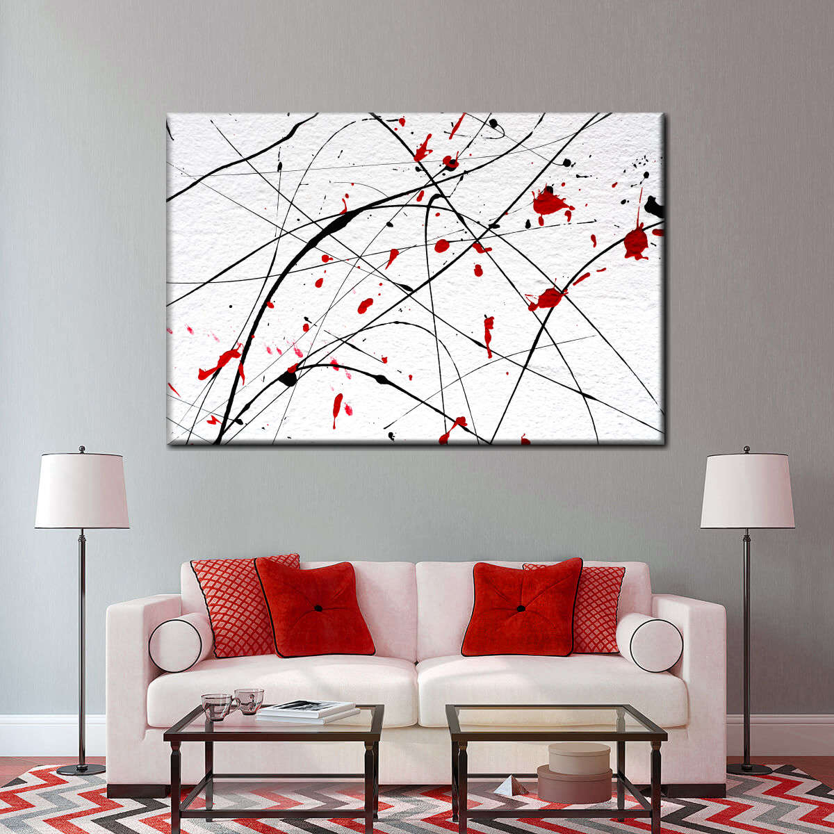 Modern Abstract Splash Wall Art