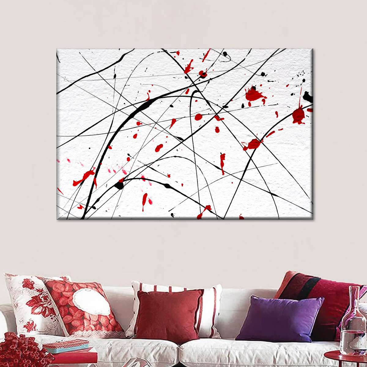 Modern Abstract Splash Wall Art