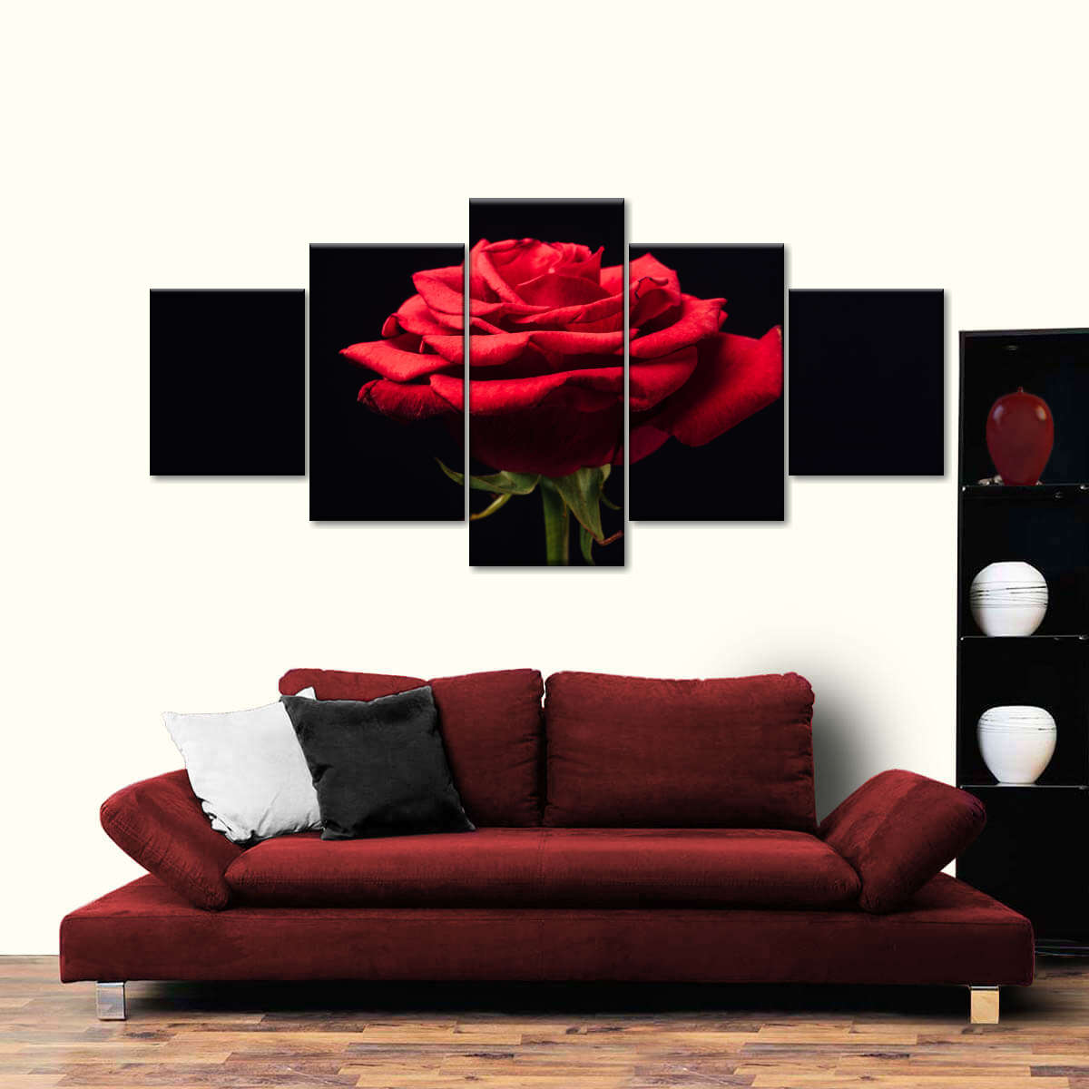 Forlorn Red Rose Wall Art