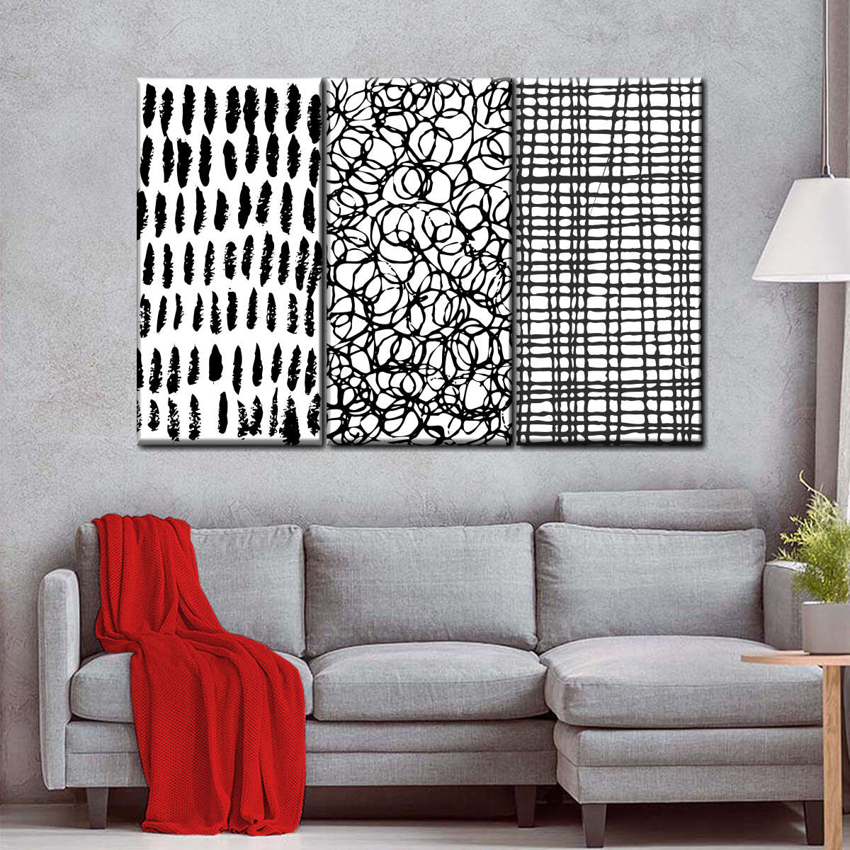 Bold Scribbles Abstract II Wall Art