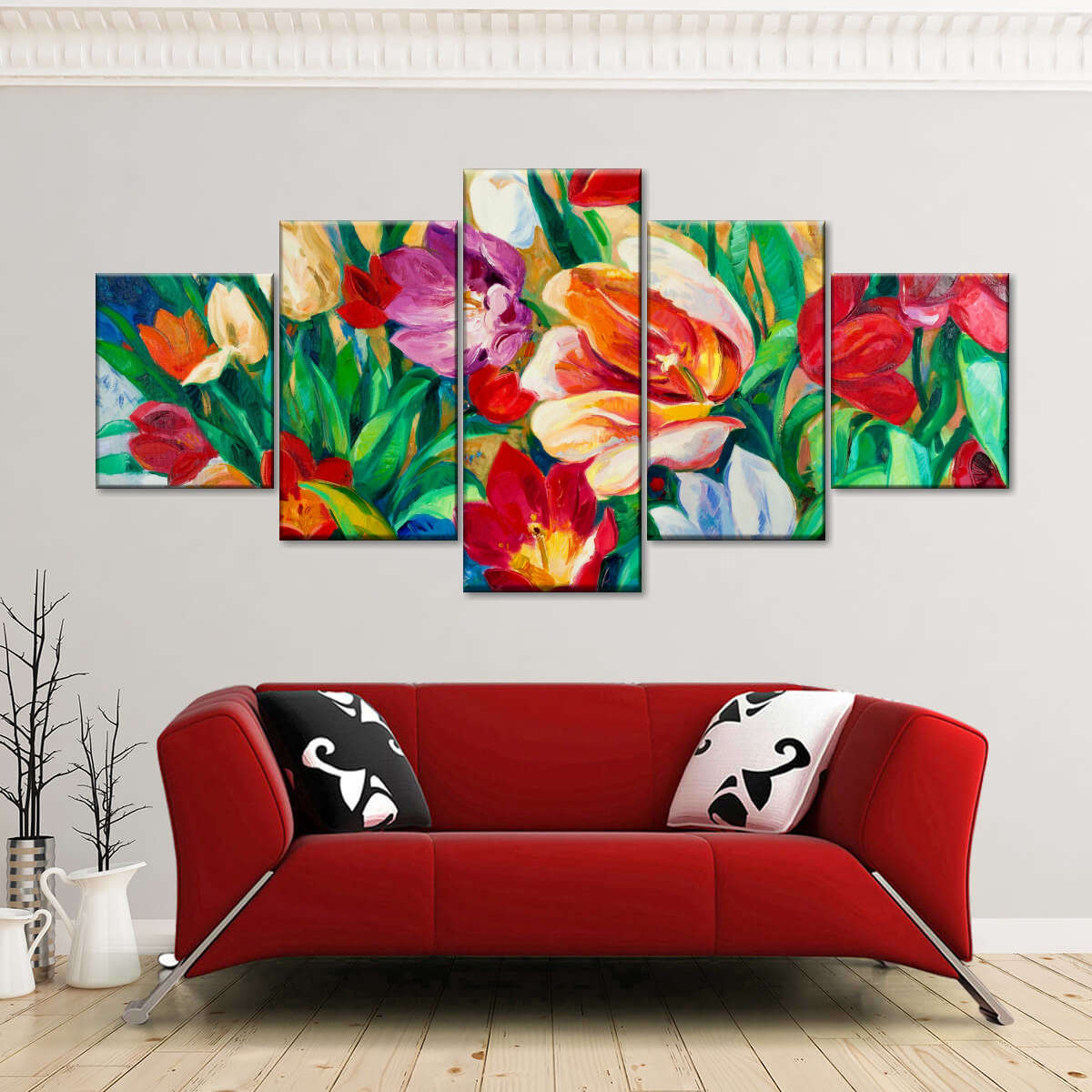 Alluring Flowers Wall Art