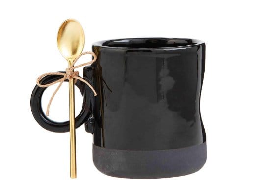 Black Coffee Mug Set