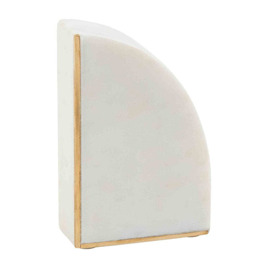 White Marble Book Ends