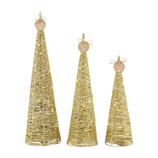 Light-Up Glitter Tree Set