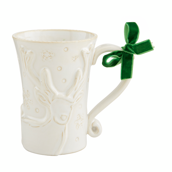 White Reindeer Mug