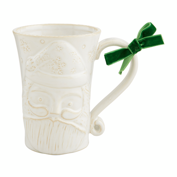 White Santa Mug