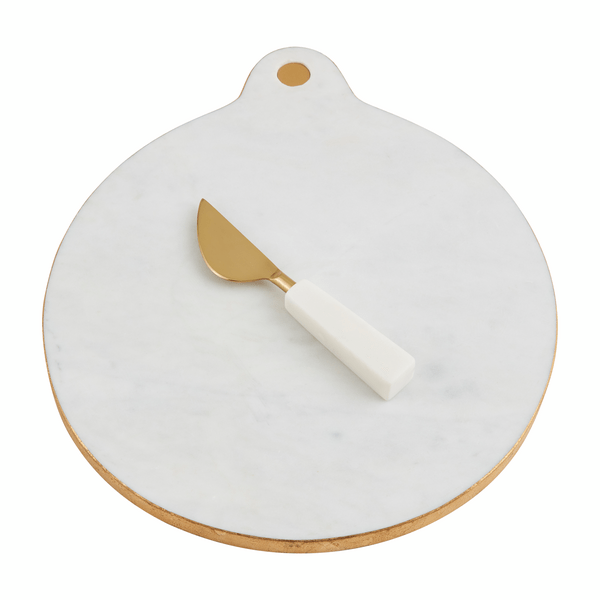 Round Marble & Gold Board Set