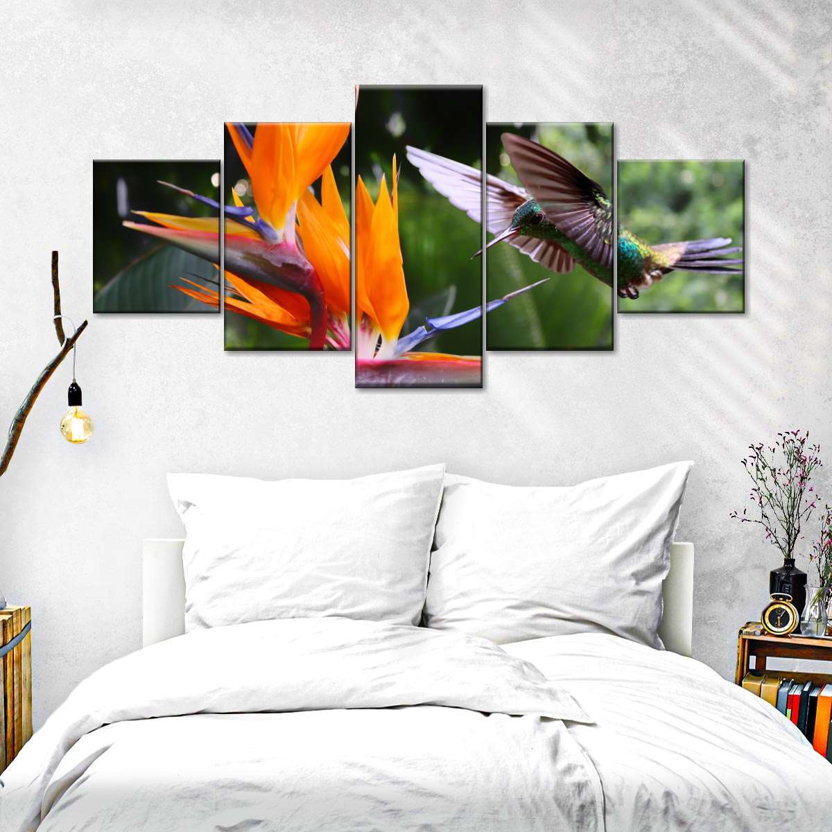 Flying Hummingbird Wall Art