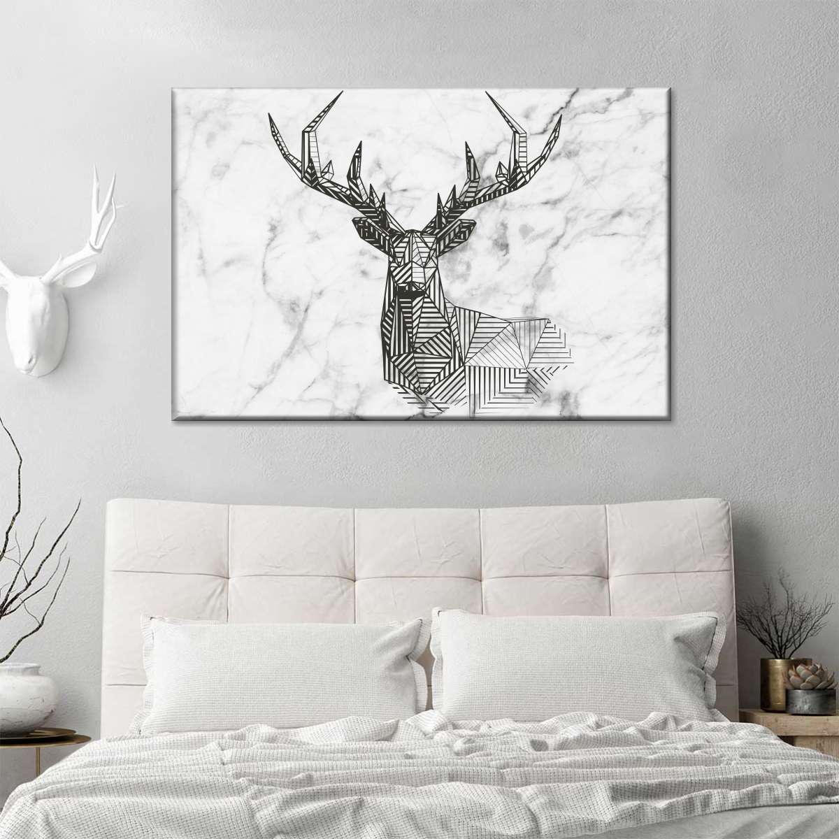 Geometric Stag Wall Art