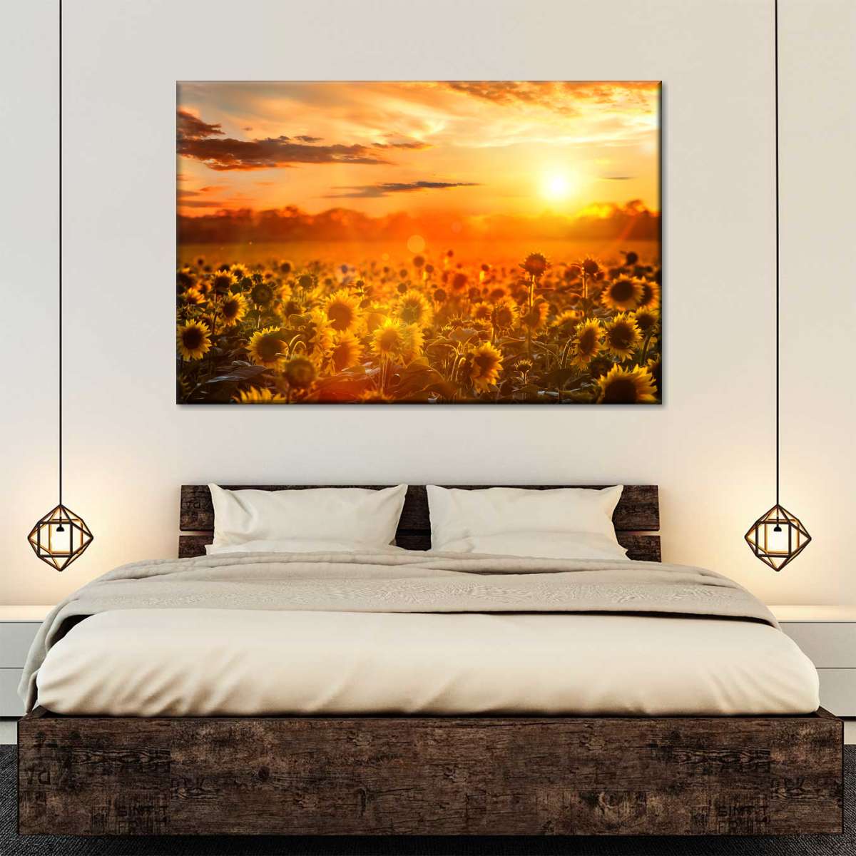 Yellow Sunset Wall Art