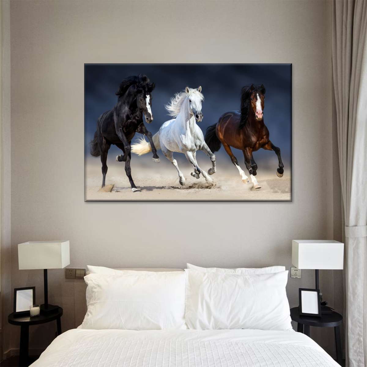 Wild Colorful Horses Wall Art