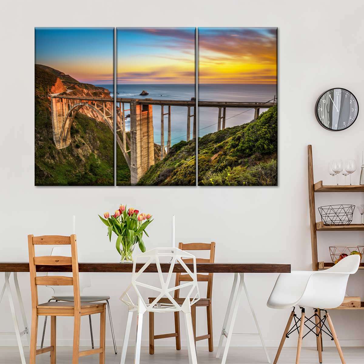 Bixby Creek Bridge At Sunset Wall Art