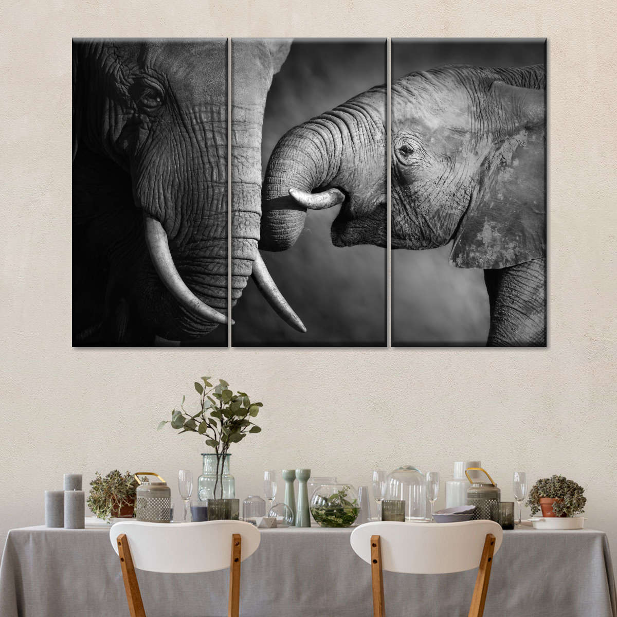 Elephant Affection Wall Art