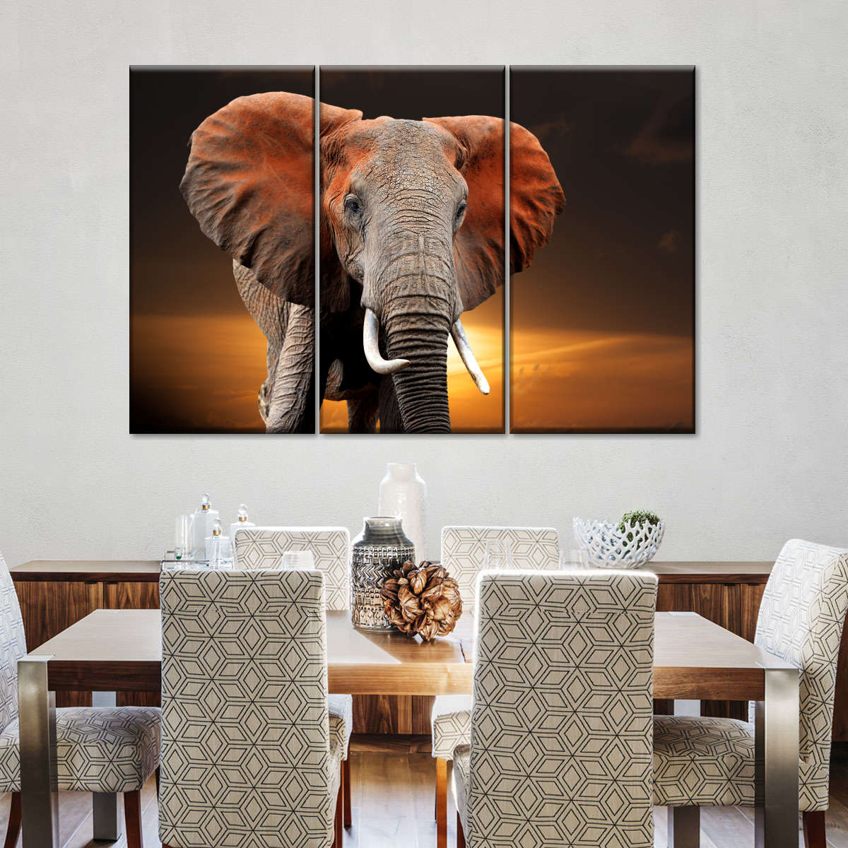 Kenyan Elephant Wall Art