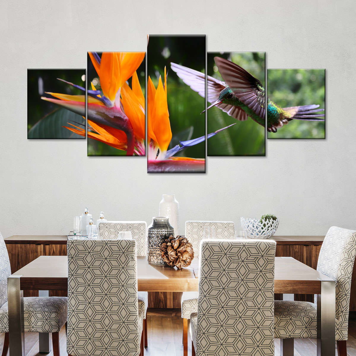 Flying Hummingbird Wall Art