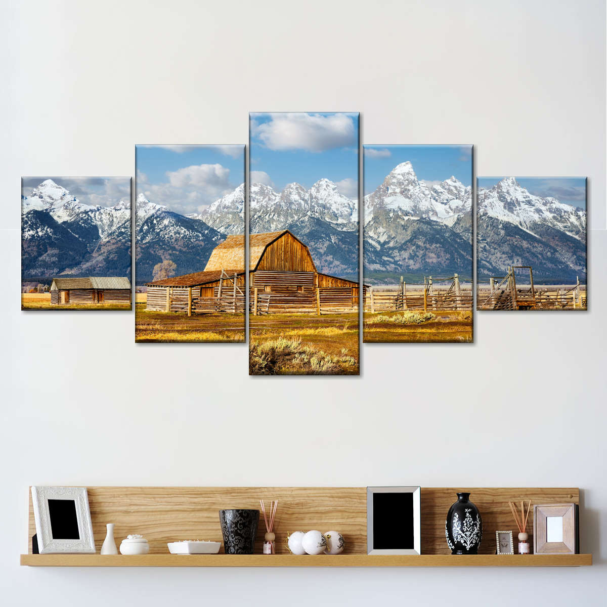 Teton Range Moulton Barn Wall Art