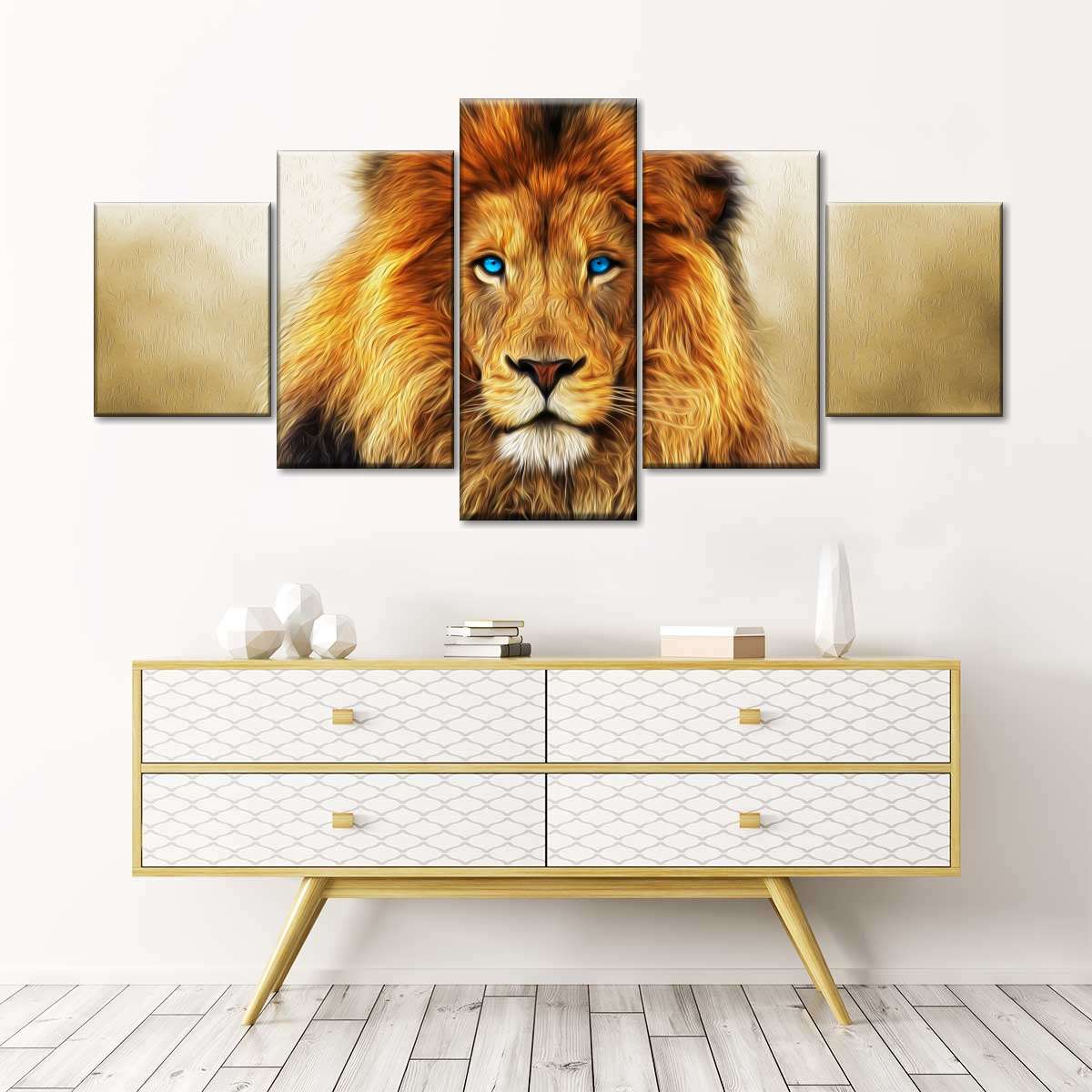 Blue Eyed Lion Wall Art