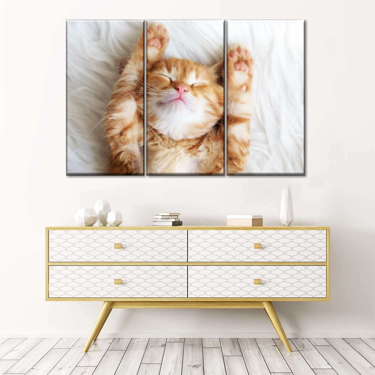 Sleepy Kitty Wall Art