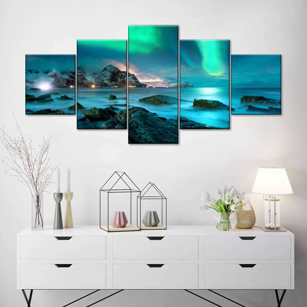 Stunning Lofoten Aurora Borealis Wall Art