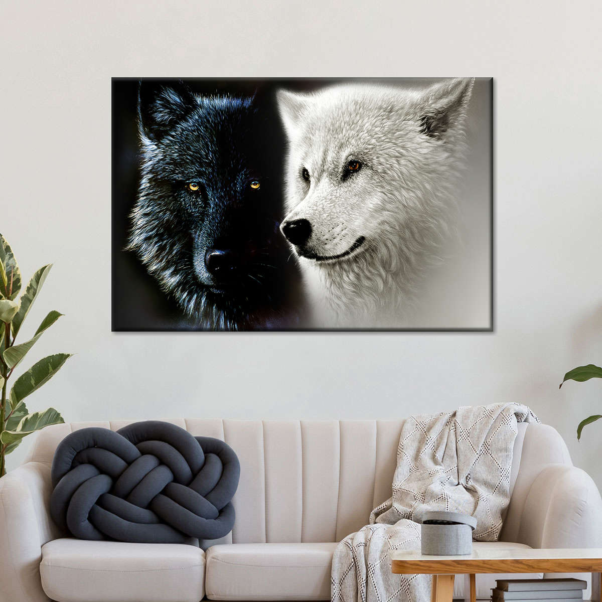 Tale Of Two Wolves Wall Art