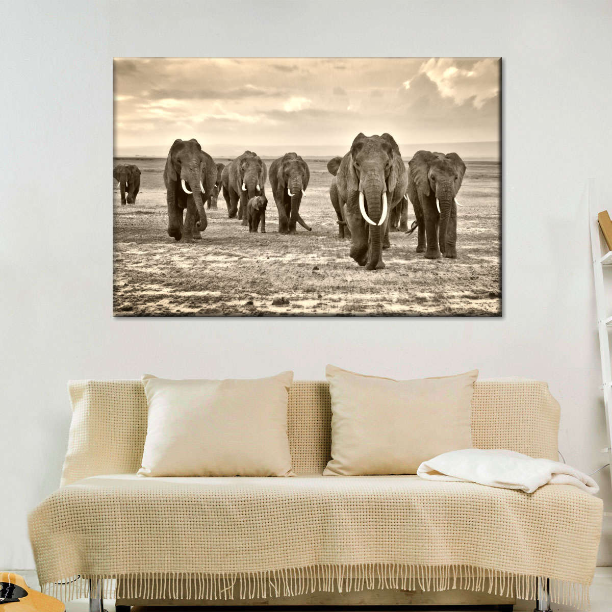 Herd Of Elephants Wall Art