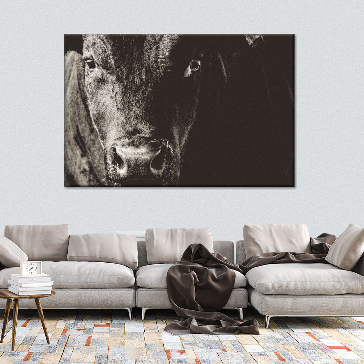 Black Angus Bull Wall Art