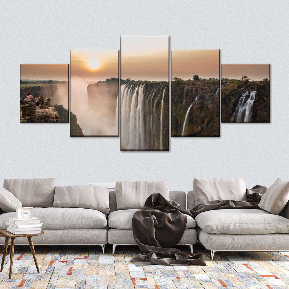 Victoria Falls Sunset Wall Art