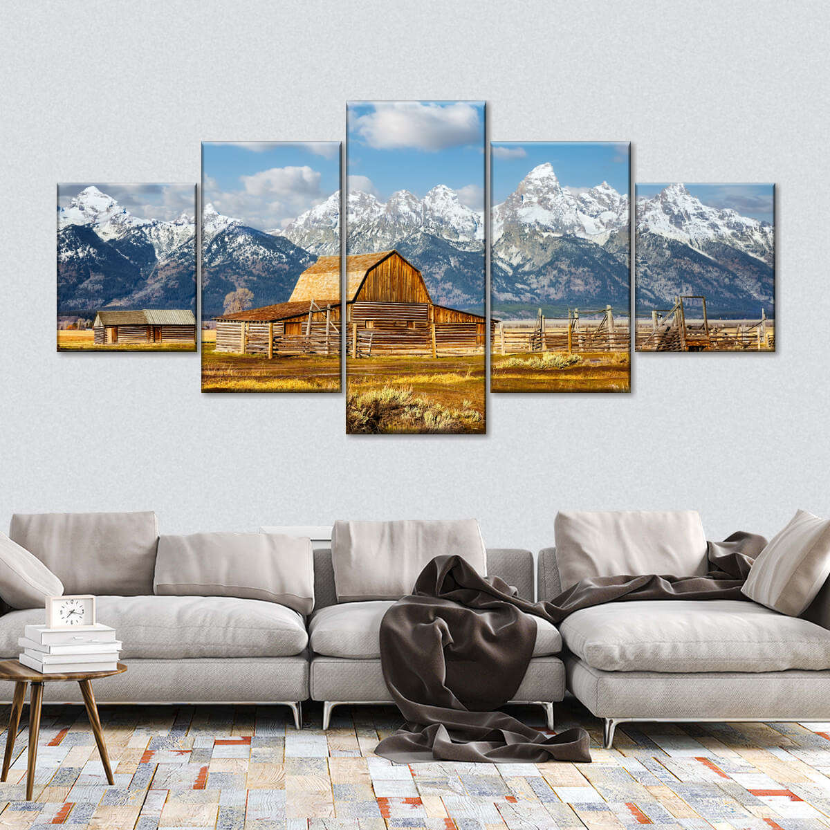 Teton Range Moulton Barn Wall Art