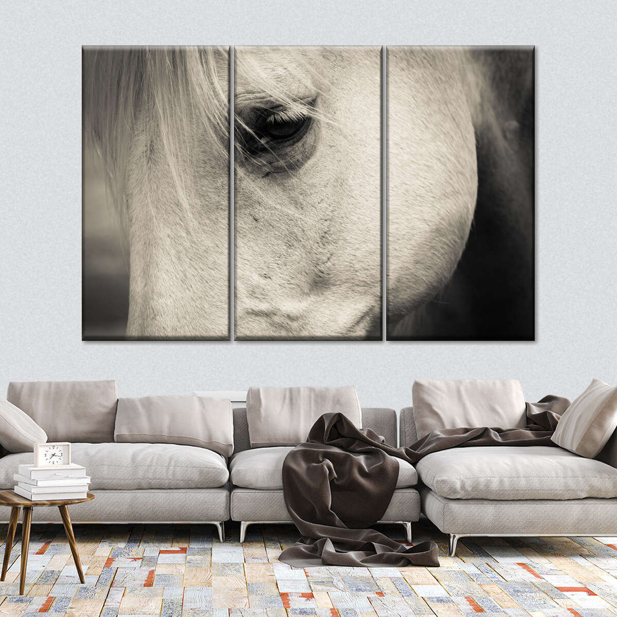 White Horse Eye Wall Art