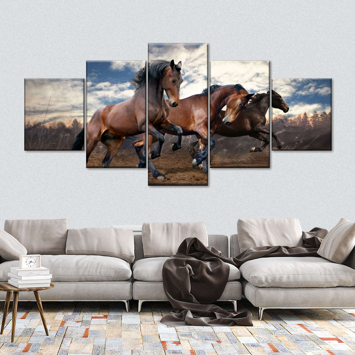 Free Running Horses Wall Art