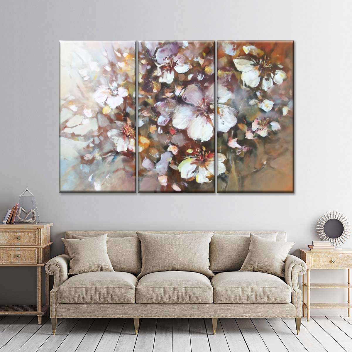 Abstract Almonds Blossom Wall Art