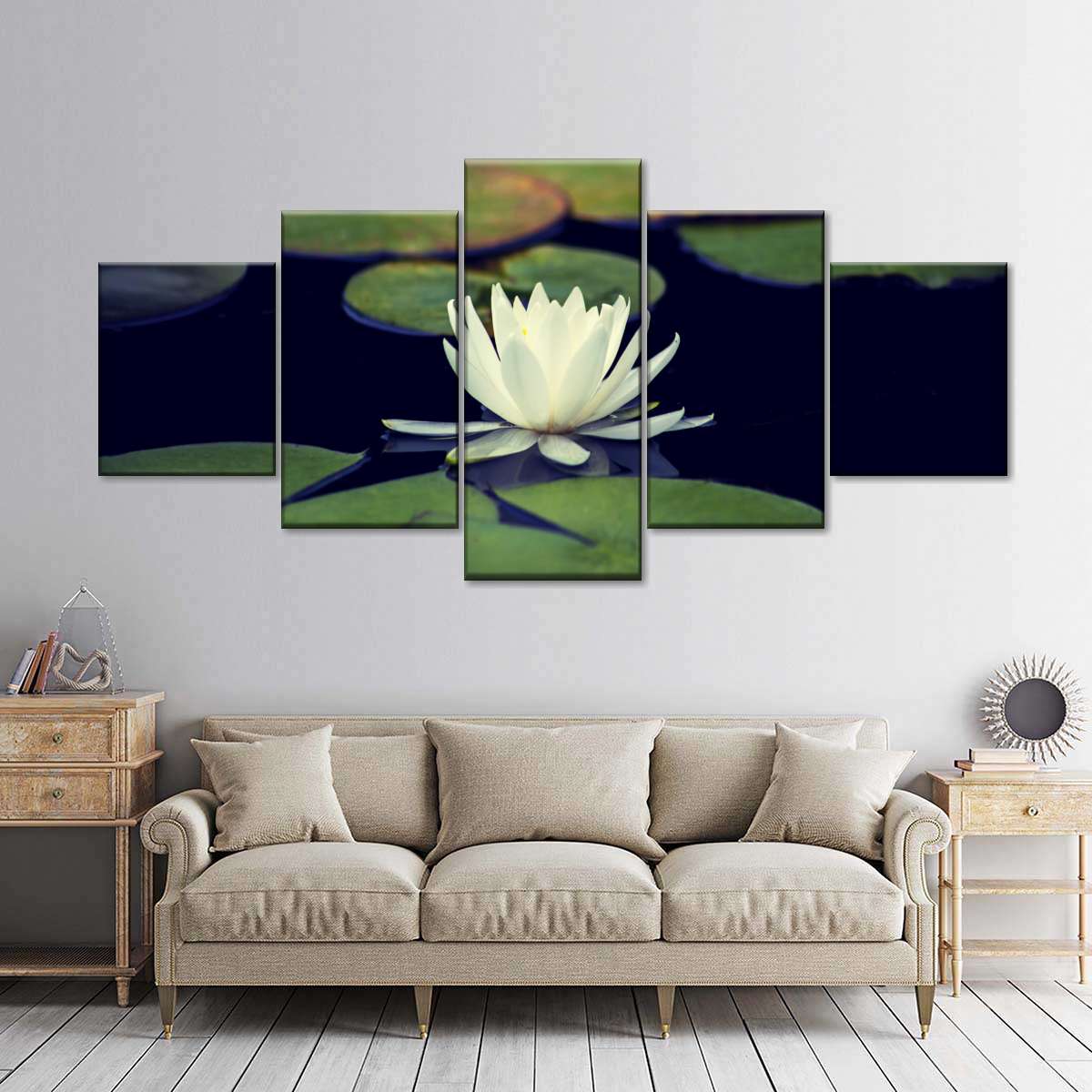 Lotus And Leaves Wall Art