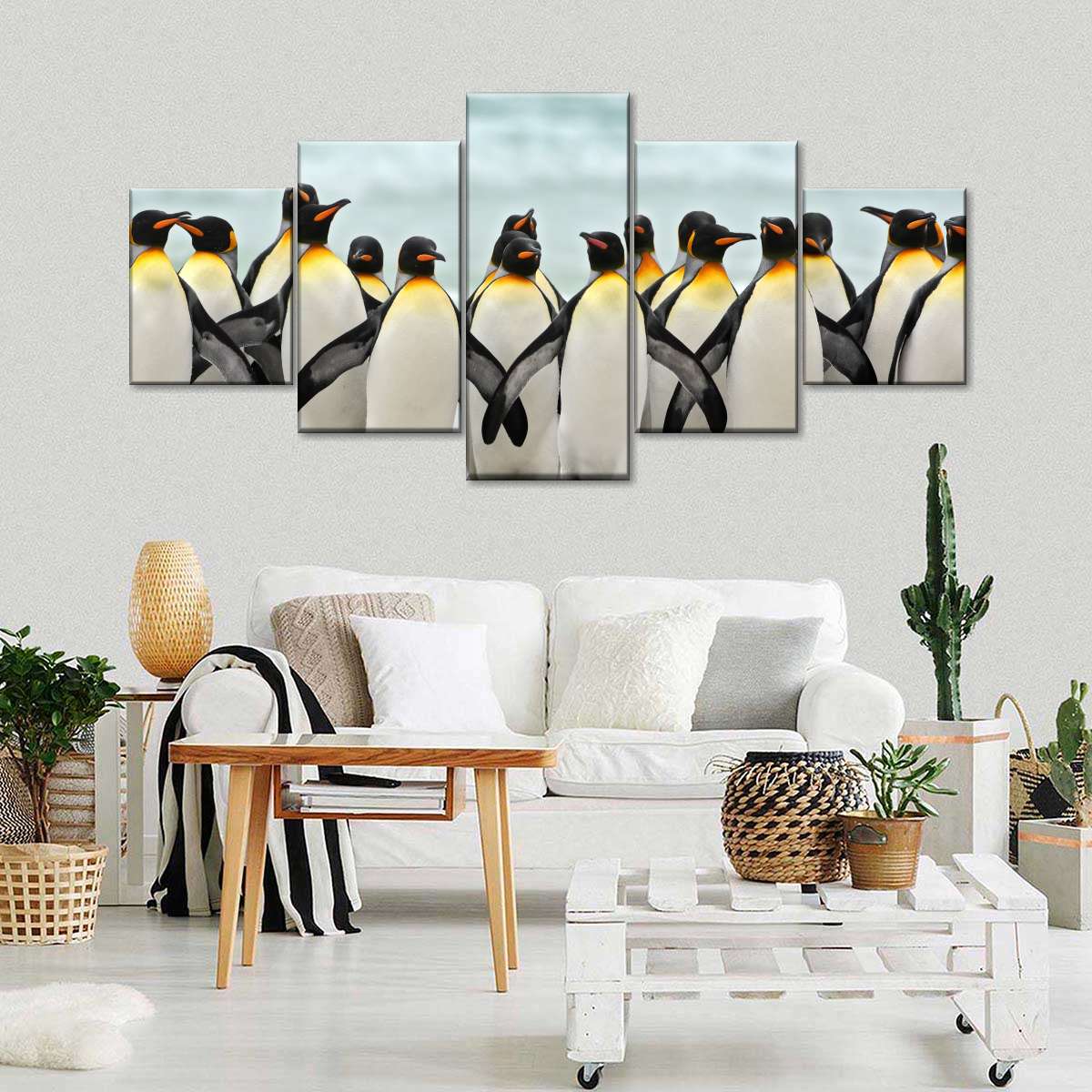 Waddle Of Penguins Wall Art