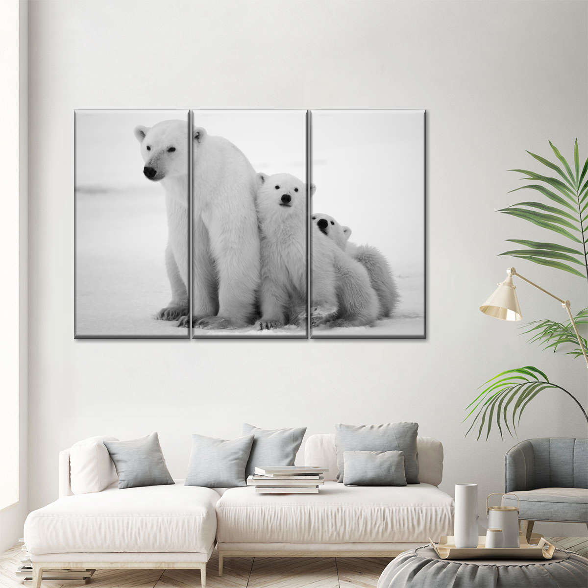 Polar Bear Family Wall Art